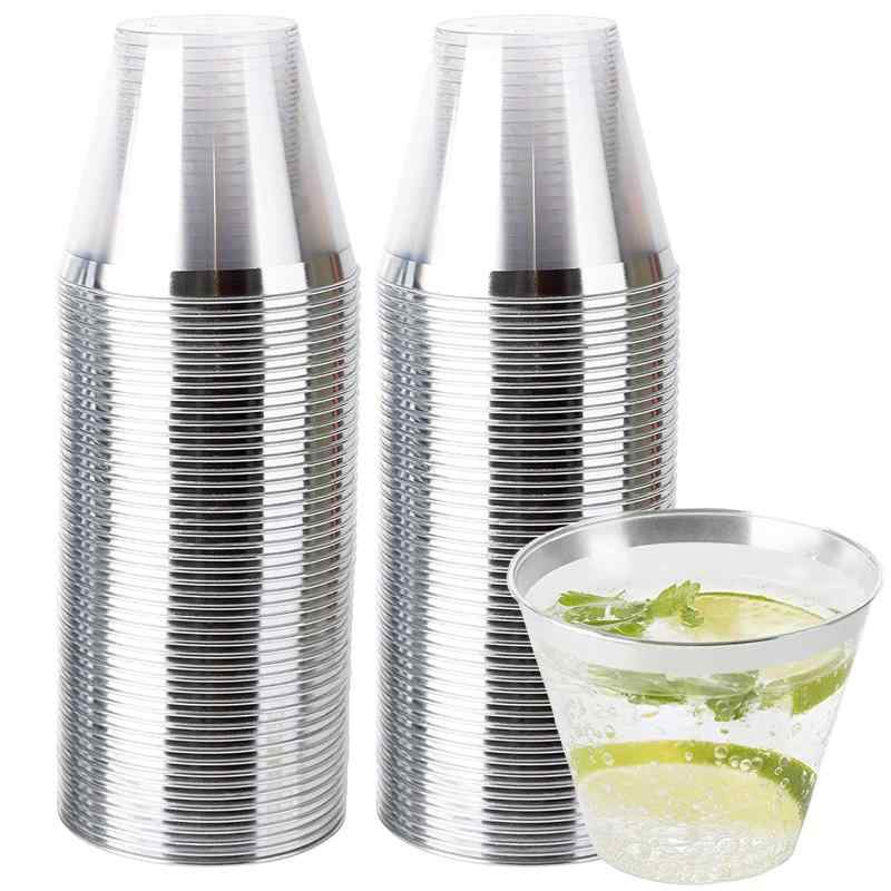 50個 プラスチックカップ プラカップ 270ML 西洋料理 カップ アイスクリームカップ 9oz 透明プラスチックカップ 使い捨てハードカップ プラスチックワインカップ カクテルカップ パーティー clearstore2024-10421677 clearstore サンプル画像2
