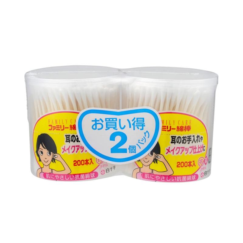 白十字 ファミリーケア FCファミリー綿棒 200本x2個