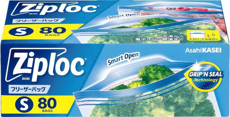 Ziploc ジップロック フリーザーバッグ S80枚入