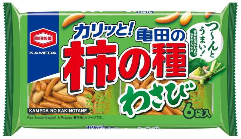 亀田製菓 亀田の柿の種わさび6袋詰 164g×12袋