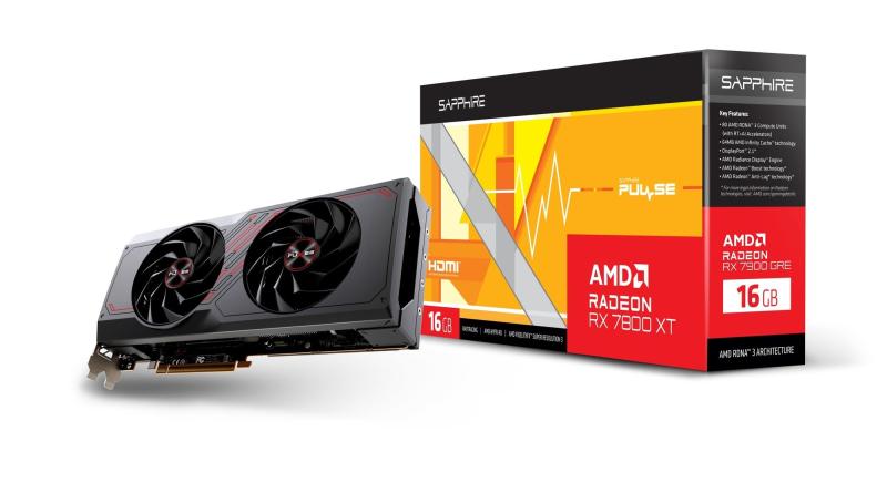 SAPPHIRE PULSE Radeon RX 7800 XT GAMING 16GB GDDR6 2ファン 省スペース型 グラフィックスカード 113..
