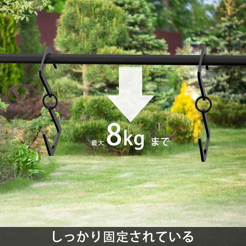 Jeebel Camp ランタンフック 2個セット ランタンハンガー S字フック 炭素鋼 焚火 ハンガーフック アウトドア キャンプ用品 clearstore2024-10447296 clearstore サンプル画像3
