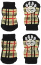 ランジュ (L'ange) DOG SOCKS check beige S サイズ
