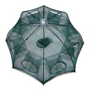 Angel's Share 【morningplace】 大型 八角網 網 八ツ手 軽量 コンパクト収納 折り畳み式 92cm エビ カニ 小魚 大漁捕穫