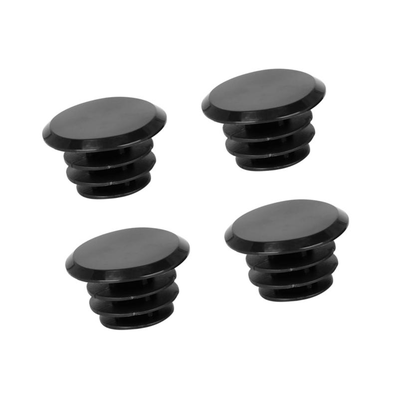 BULLSPANN ハンドルバー バー ラバーエンドプラグ キャップ ロックグリップ 自転車用 4個セット ブラック