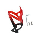 BULLSPANN ボトルケージホルダー ビスとレンチあり 自転車用 プラスチック製 1セット ブラックレッド(4)
