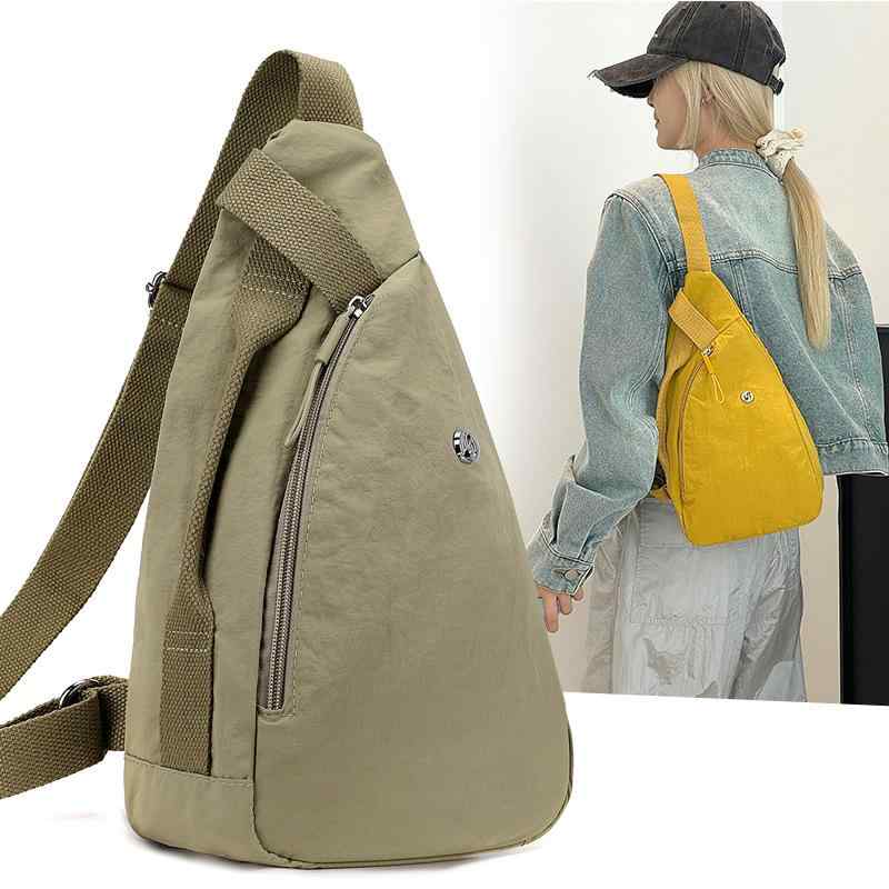 ボディバッグ レディース 男性用 防水 大容量 ナイロン 鞄 無地 ウエストバッグ 斜めがけバッグ カジュ..