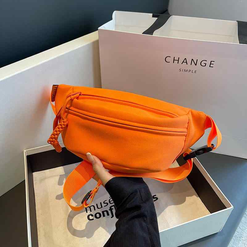 ボディバッグ レディース カジュアル 帆布 ショルダーバッグ 軽量 スポーツ ウエストバッグ スマホポーチ ナイロン 斜めがけ かわいい マカロンカラー