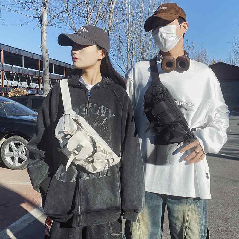 ボディバッグ ショルダーバッグ 男女兼用 オックスフォード ストリート スタイル カジュアル 旅行 ブラ..