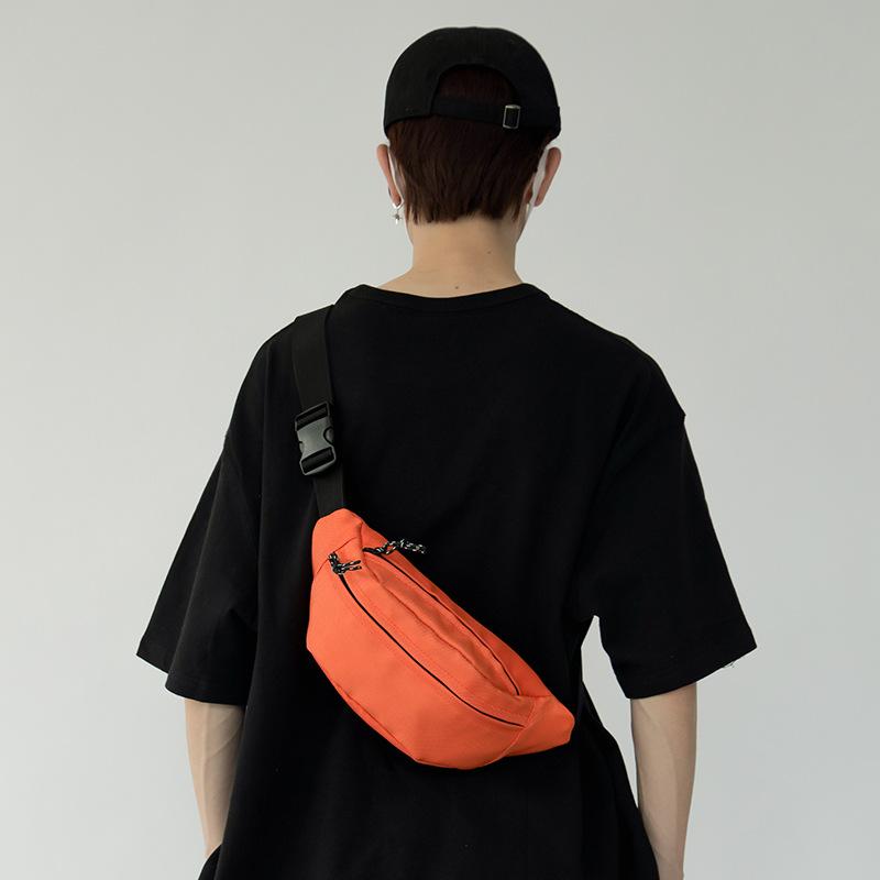 ボディバッグ 男性用 軽量 撥水 スポーツ カジュアル ストリート スマホ 財布収納 ブラック グレー オレンジ
