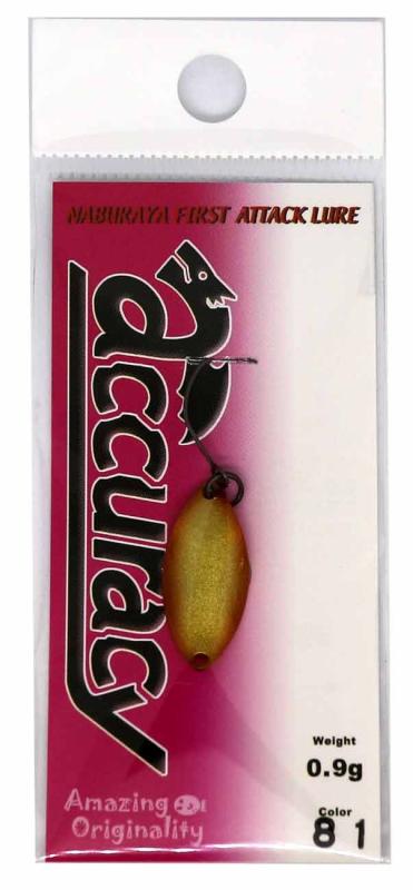 Naburaya(ナブラヤ) スプーン アキュラシー 21mm 0.9g 金角 #81 ルアー