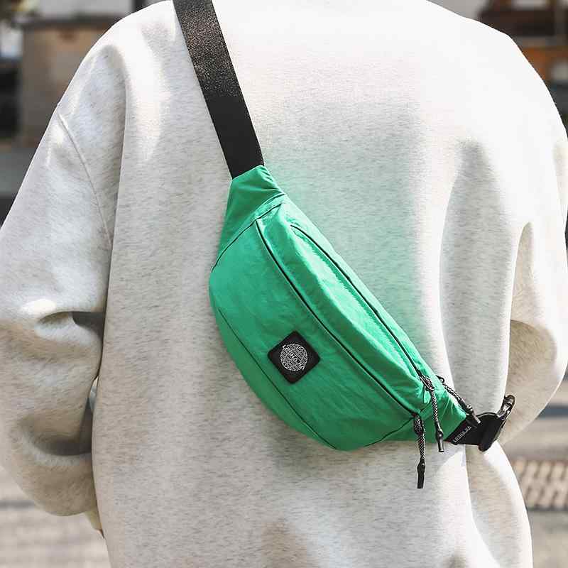 ボディバッグ 男性用 女性用 スポーティ ウエストバッグ 2way ショルダーバッグ ブラック ホワイト イ..