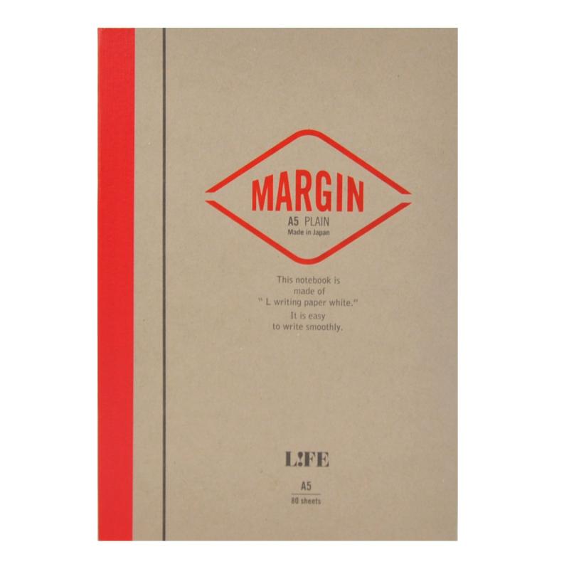 ライフ ノート MARGIN B5 赤 N701