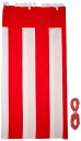 イタミアート 紅白幕 高さ180cm×長さ1260cm (7間) テトロンポンジ 紅白ひも付 KH005-07IN(3)