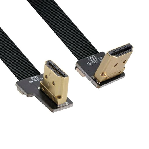 chenyang CY Type A HDMI オス 上向き角度 90度からHDMI オス 直角 90度 HDTV FPC フラットケーブル 50CM FPV HDTV マルチコプター 航空写真用 chenyang CY Type A HDMI オス 上向き角度 90度からHDMI オス 直角 90度 HDTV FPC フラットケーブル 50CM FPV HDTV マルチコプター 航空写真用