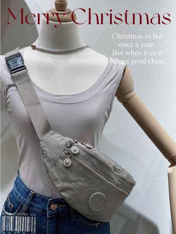 ボディバッグ ウエストバッグ レディース メンズ ナイロン 普段使い 多機能 零钱入れ付き スマホポーチ..