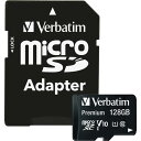 Verbatim バーベイタム 128GB UHS-I microSDXCカード フルHD 高速ビデオ SDアダプター付く(最大読出スピード:300X - 45...
