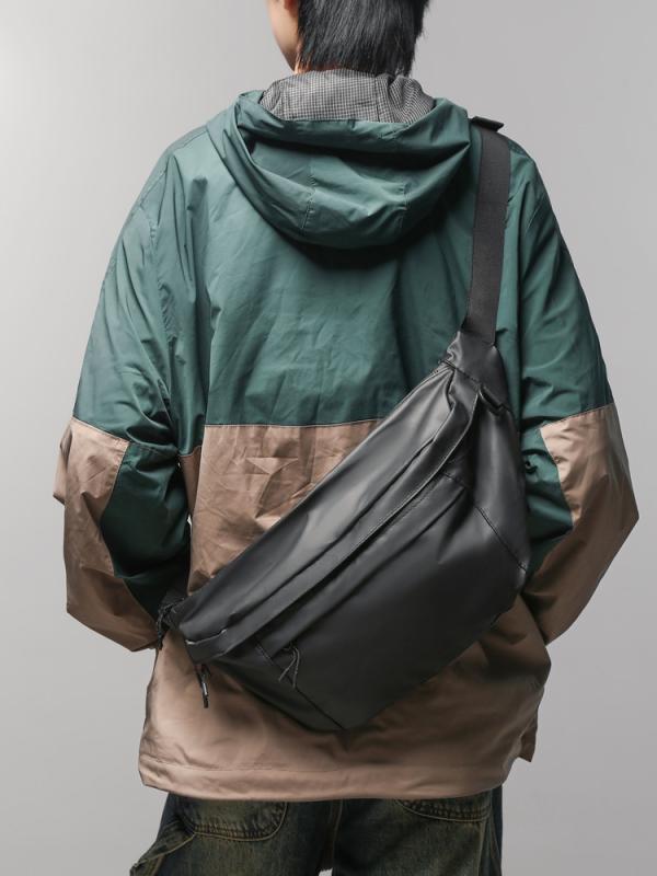 ボディバッグ レディース 鞄 スマホポーチ キャンバス ショルダー ウエストバッグ カジュアル 無地 シンプル グレー ブラック ナイロン 車縫線