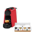ネスプレッソ カプセル式コーヒーメーカー エッセンサ ミニ ルビーレッド D 水タンク容量0.6L コンパクト 軽量 D30-RE-W