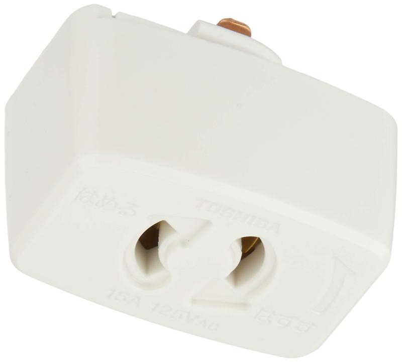 TOSHIBA(東芝) ライティングレール用抜止コンセント(白) NDR6012●ライティングレールVI形シリーズ●適合規格:電気用品安全法●定格電流(A):15●定格電圧(V):125●色:白