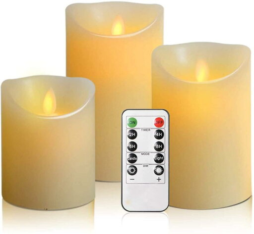 AnnTec LEDキャンドルライト ロウソク 本物の炎のようにゆらめく3点セット 暖色光 火を使わない ゆらゆら揺れる 安全 省エネ 専用リモコン付き 明るさ調整 電池式 LEDライト キャンドル AnnTec LEDキャンドルライト ロウソク 本物の炎のようにゆらめく3点セット 暖色光 火を使わない ゆらゆら揺れる 安全 省エネ 専用リモコン付き 明るさ調整 電池式 LEDライト キャンドル