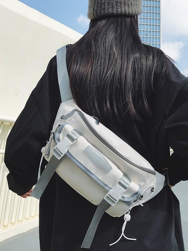 ショルダーバッグ 男性用 ボディバッグ 大容量 ウエストバッグ スポーツ サイクル ブラック ブルー グレー オレンジ グリーン ストリート