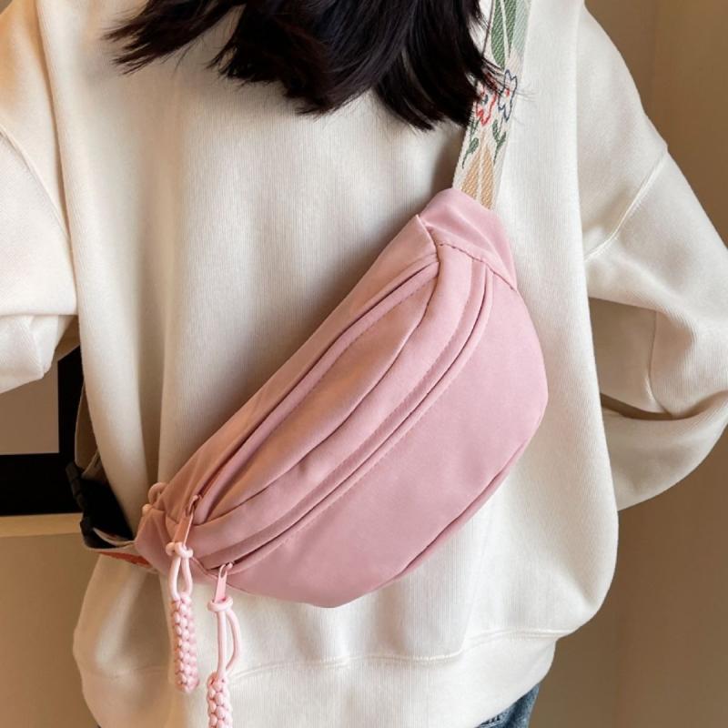 帆布バッグ レディース ショルダーバッグ ウエストバッグ 大容量 カジュアル スポーツ 通勤 普段使い ブラック ベージュ グリーン ピンク系