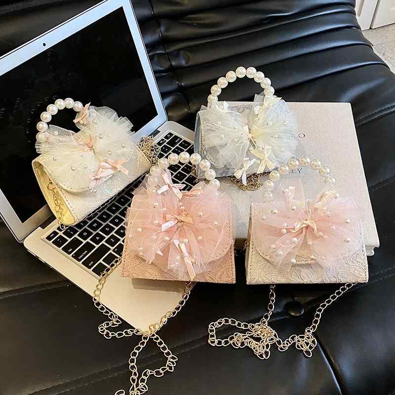 子供用バッグ 女の子 レース 蝶結び