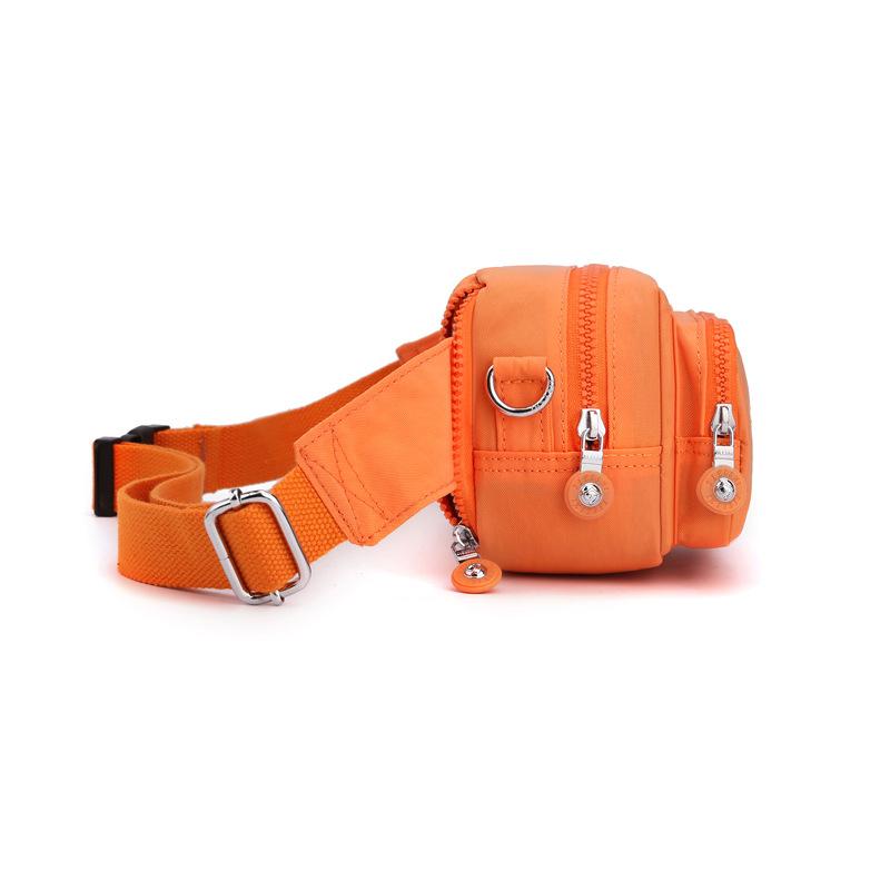 ボディバッグ レディース ショルダーバッグ ウエストバッグ 鞄 カバン 軽量 撥水 ナイロン 無地 スマホ 財布 収納 旅行 トラベル 普段使い お出かけ ブラック ブルー レッド