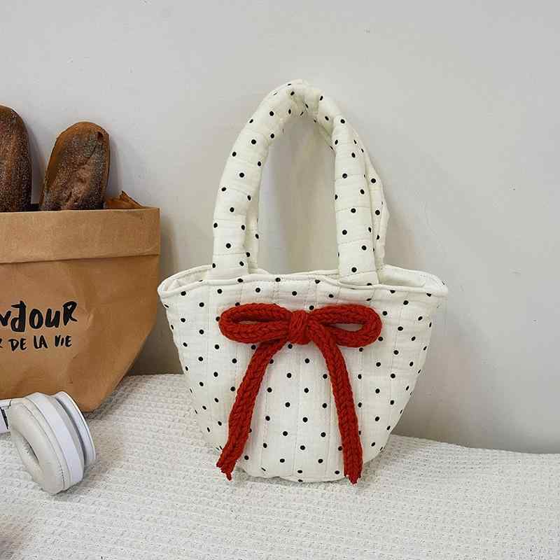 子供用バッグ ガールズ 水玉 模様 