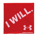 (アンダーアーマー) UNDER ARMOUR 今治 タオルハンカチ BOX入り プチギフト プレゼント 粗品 景品 ノベルティ 退団 (I WILL.(レッド), 単品)