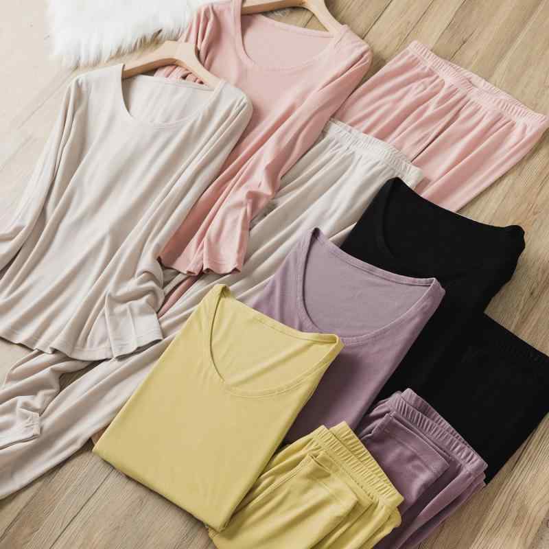 インナー レディース 秋冬 保温インナー あったかインナー 長袖 トップス レギンス 上下セット 肌着 部..