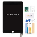 SRJTEK For ipad mini 4 A1538 A1550 画面交换修理用 液晶パネル LCD ディスプレイスクリーン タッチパネル 修理パーツ 修理工具付き (ブラック)