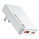 ZKAPOR 30W 充電器 Type-C 急速充電器 USB 充電器 2ポート (USB-A&USB-C) USB コンセント タイプc 充電器【PD3.0 PPS規格対応/GaN III技術/折畳式プラグ】MacBook Air/Pad Pr