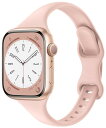 For Apple Watch バンド シリコン 49mm 46mm 45mm 44mm 42mm 41mm 40mm 38mm アップルウォッチ バンド 交換ベルト スポーツバンド 柔らかい レディース 細身 スリム Apple Watch Ultra