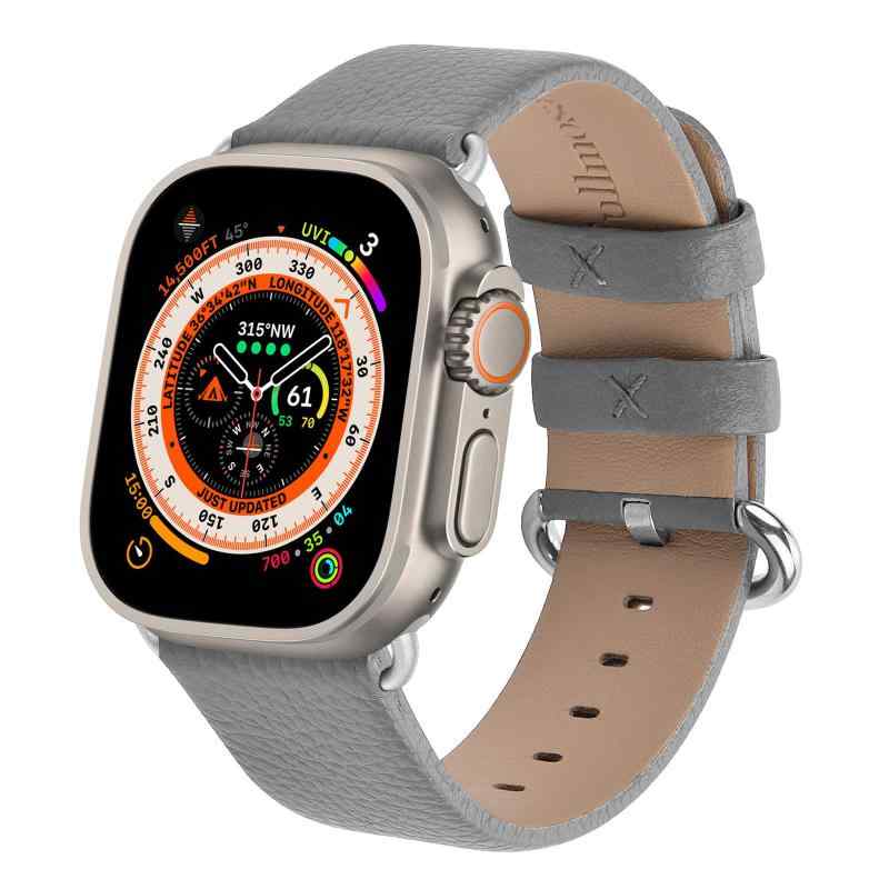 Litchi アップルウォッチ バンド 革 iwatchバンド レザー 38/40/41/42mm apple watch Ultra 2/Ultra Se..