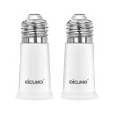 DiCUNO E26→E26 口金延長アダプター E26 延長ソケット 約5CM延長する 難燃性材料PBT 2個セット