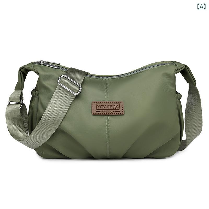 ショルダーバッグ レディース 大容量 多ポケット 軽量 オックスフォード 帆布 斜めがけバッグ カジュア..