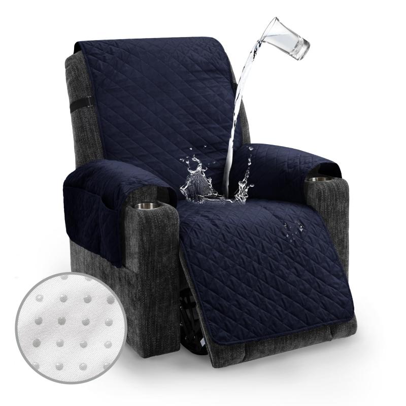 TIANSHU ソファーカバー リクライニングソファ 防水 マルチカバー 肘付き 肘付き 犬猫対策 ソファーマ..