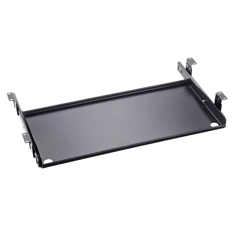 FUGEST スライド式 キーボードトレイ 取り外し可能キーボードトレイ 金属製 キーボードスライダー 収納..