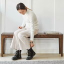 MU RONG ダイニングベンチ アメリカンオーク製 ウォールナットカラー ベンチ 幅60cm 奥行き30cm 高さ45cm シンプルデザイン 頑丈 室内外 リ...