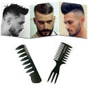 YFFSFDC メッシュコーム スタイリングコーム くし オイルヘアピック メンズ ヘアコンビ ヘアコンビ ヘアスタイリング ビンテージスタイルのワイドコブ ヘ...