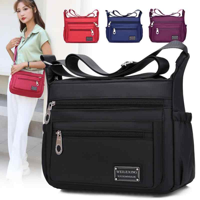 マザーズバッグ レディース ショルダーバッグ 斜めがけ 軽量 オックスフォード布 キャンバス 鞄 かばん..