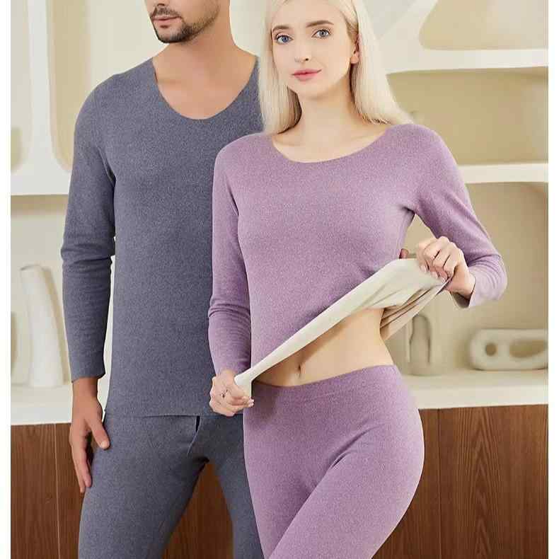 インナー 男性用 あったかインナー 上下セット 暖かい 防寒 Vネック 厚手 磨毛 無地 ポリエステル ブラ..