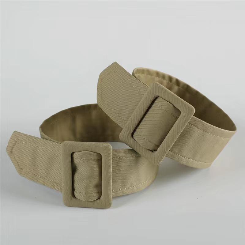 ベルト レディース 袖口 飾り 布製 カフス 腕 バンド 袖 留め ベージュ カーキ色