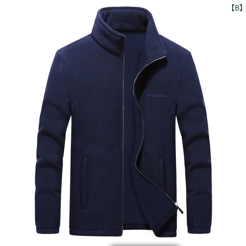 clearstoreのフリース メンズ レディース 秋冬 防寒着 裏起毛 あったか ジャケット アウトドア 登山 軽量 大きいサイズ スポーツ ウェア2｜アングル3