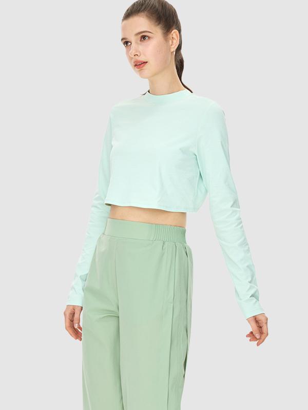 Tシャツ レディース 速乾 スポーツ トップス ヨガウェア 長袖 トレーニングウェア ランニング ウェア ルームウェア 部屋着 薄手 軽量 吸湿性 通気性 ポリエステル ミントグリーン ピンク ブラック ホワイト