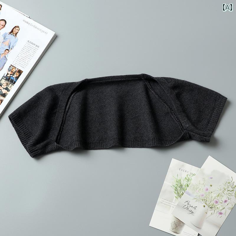 clearstoreのショール 肩当て 秋冬 男女兼用 ヤクウール ネックウォーマー 襟巻き 防寒 保温 ストレッチ あったか 冷え対策｜アングル2