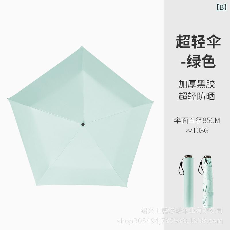 clearstoreの傘 レディース 折りたたみ傘 軽量 晴雨兼用 UVカット 日傘 無地 ベージュ グリーン スカイブルー ネイビー ピンク 通勤 通学｜アングル3