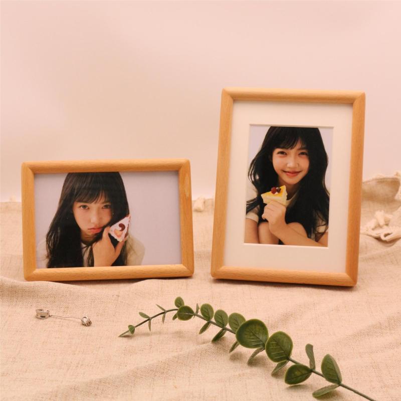 フォトフレーム 木製 A4判 写真立て 無垢材 卓上 壁掛け 兼用 20cm 78 豪華感 けやき ブナ